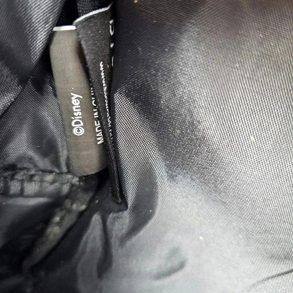 Bioworld Disney Minnie Mouse Backpack Purse Black Red Ears Small Bag Glitter - Picture 11 of 13